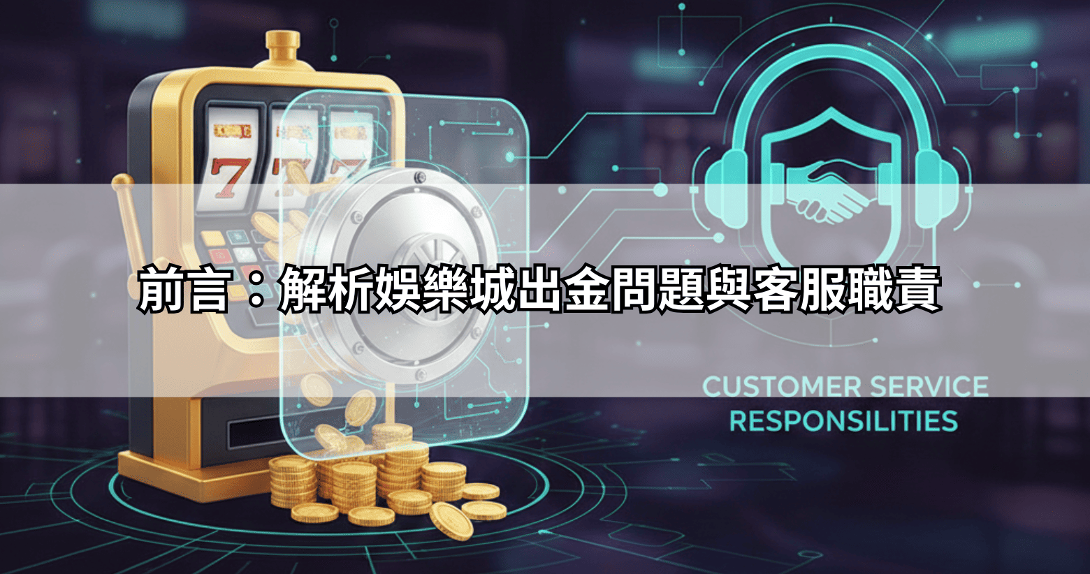 前言:解析娛樂城出金問題與客服職責